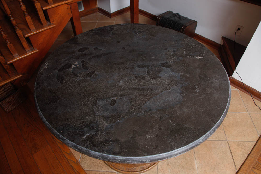 Marble Top Mahogany Table