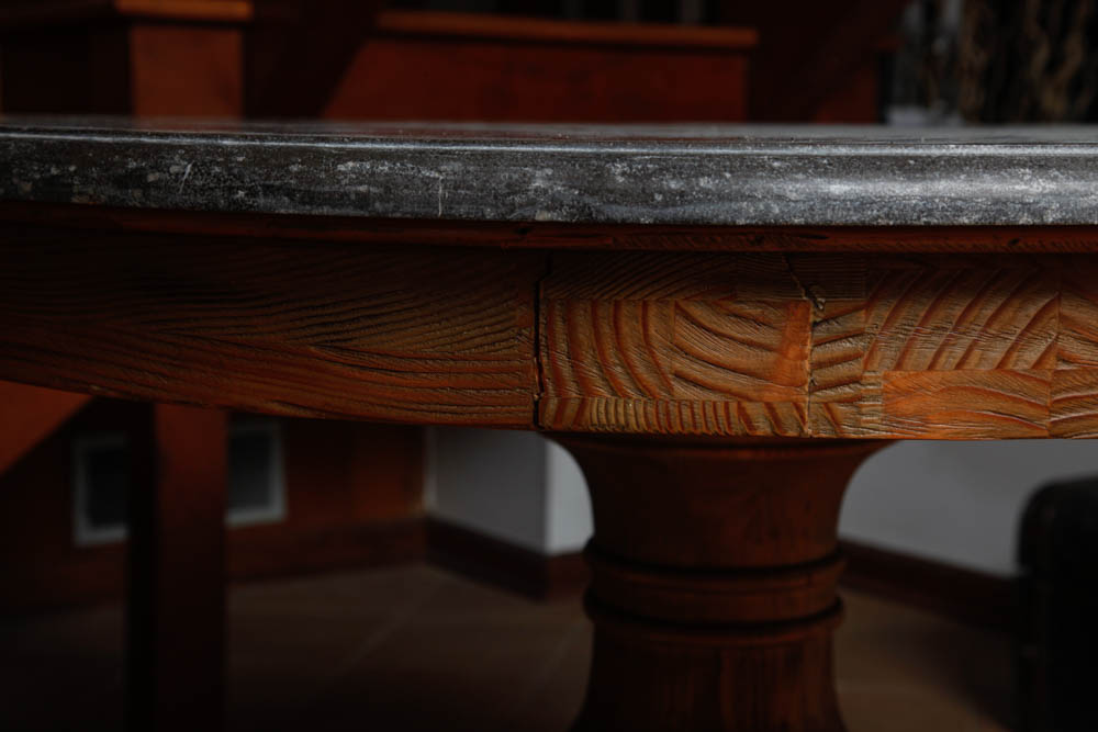 Marble Top Mahogany Table