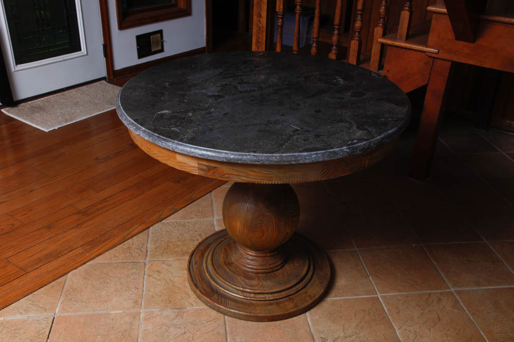 Marble Top Mahogany Table