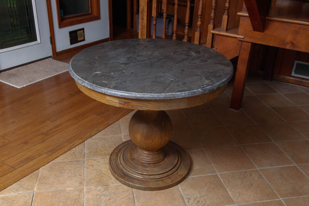 Marble Top Mahogany Table