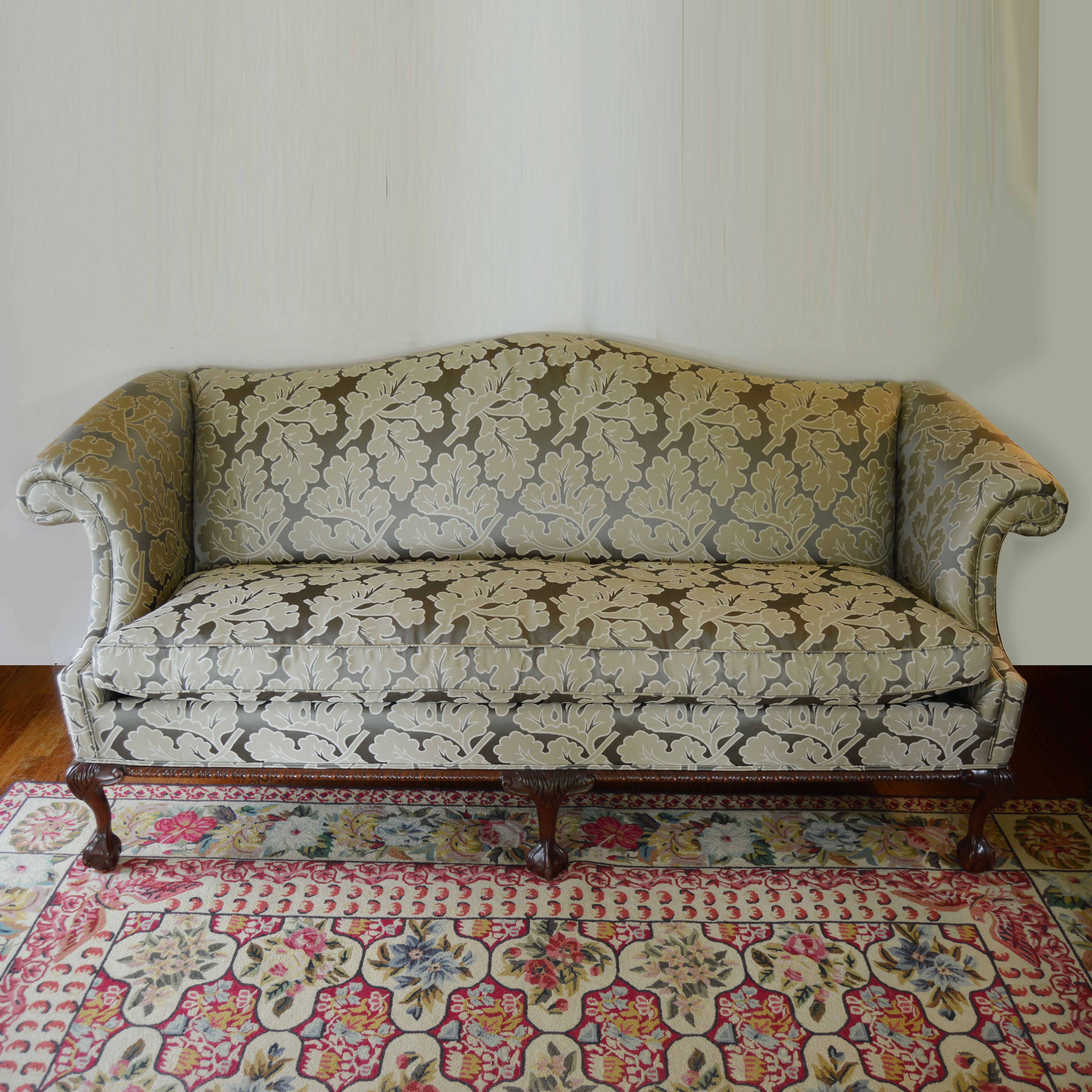 Drexel Heritage Chippendale Style Sofa in Zoffany Upholstery