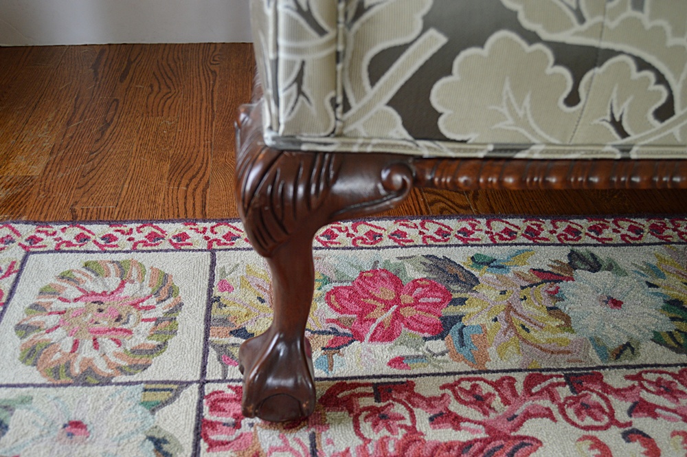 Drexel Heritage Chippendale Style Sofa in Zoffany Upholstery