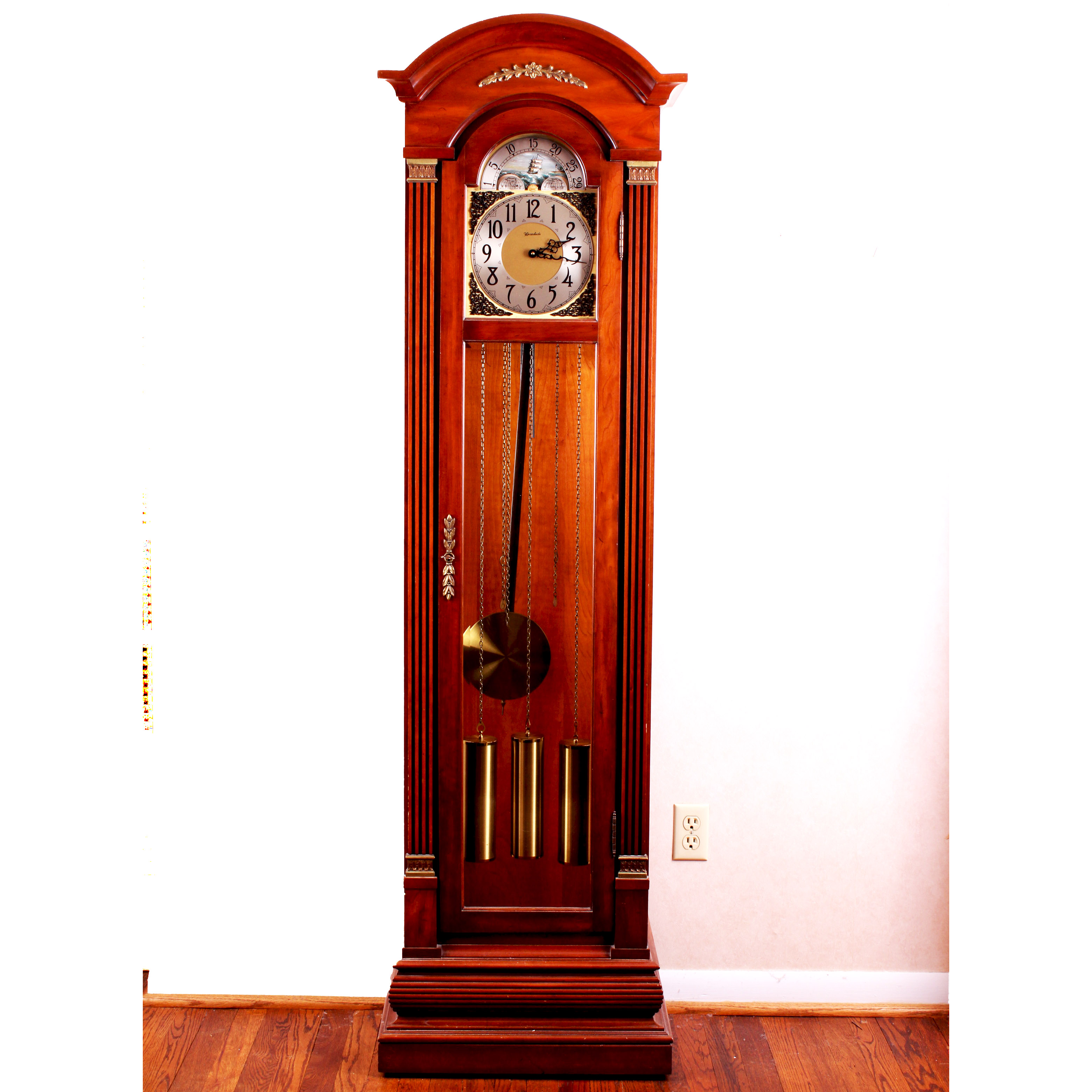 Vintage Herschede Grandfather Clock Model 325