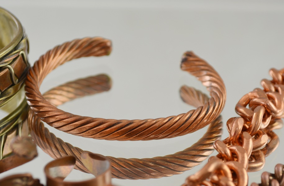 Copper Bracelets and Rings
