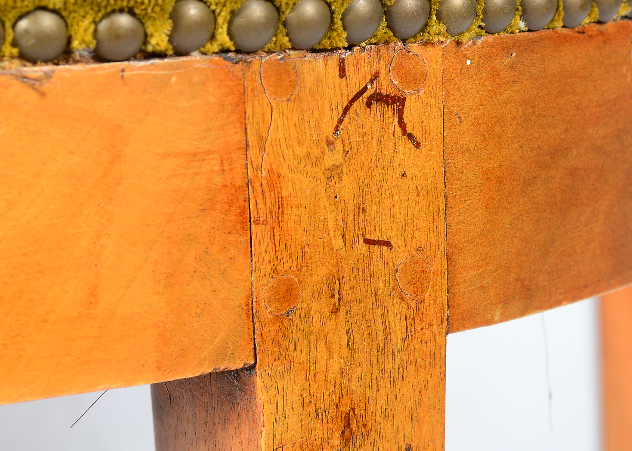 Pair of Antique French Empire Walnut Armchairs