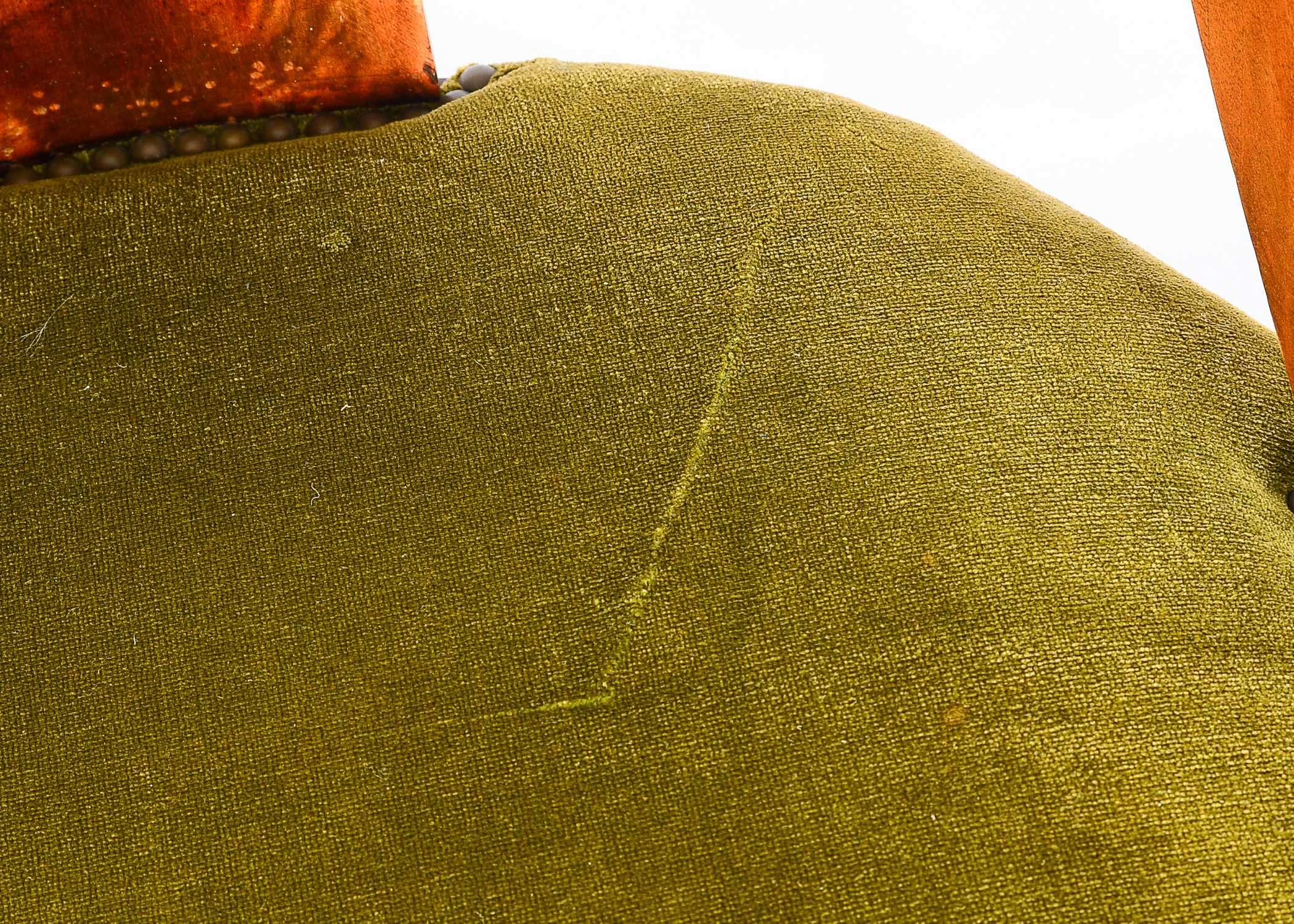 Pair of Antique French Empire Walnut Armchairs