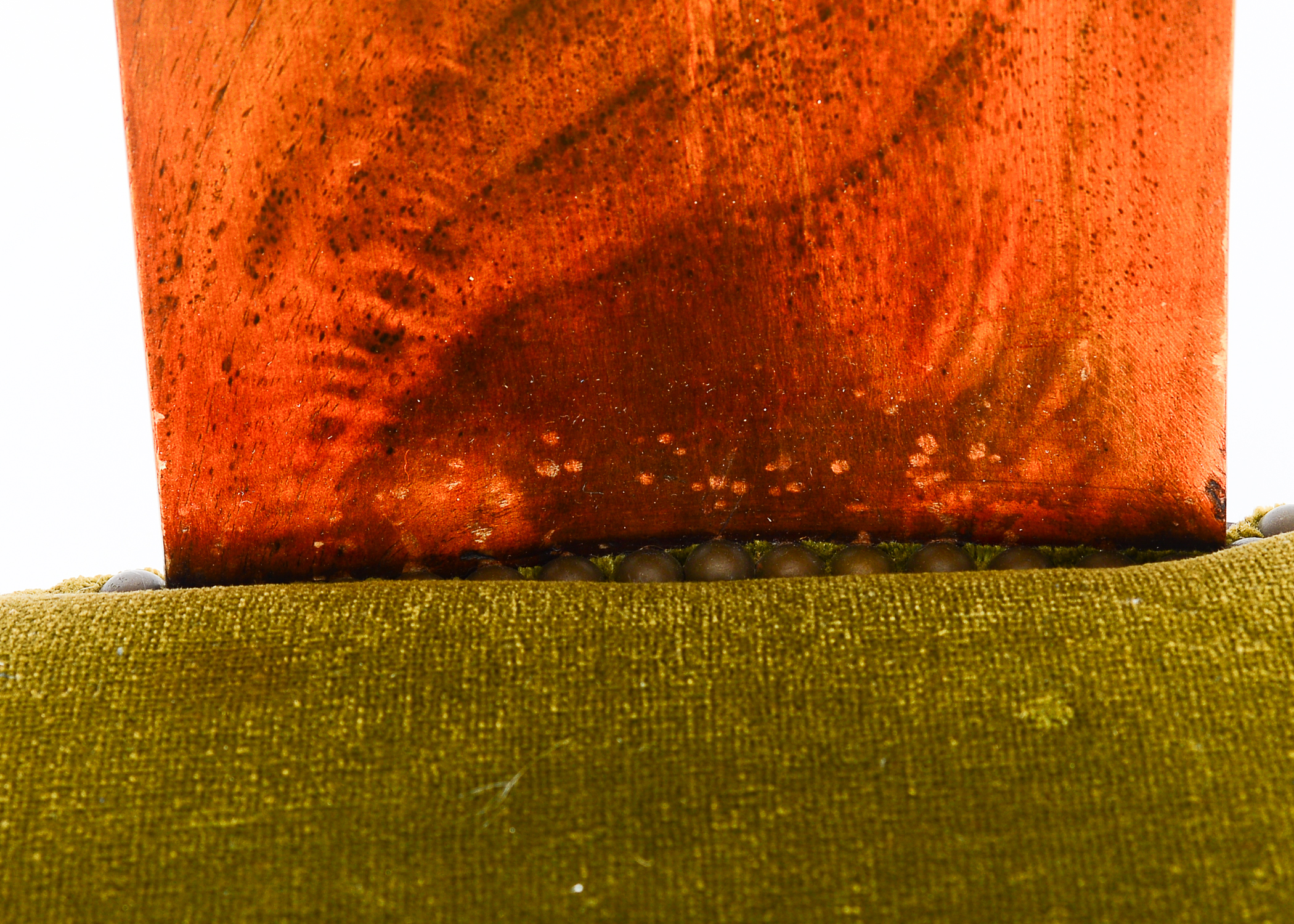 Pair of Antique French Empire Walnut Armchairs