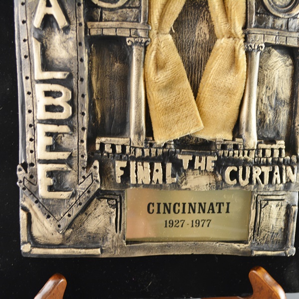 Albee Theater Commemorative Stage Curtain Plaque