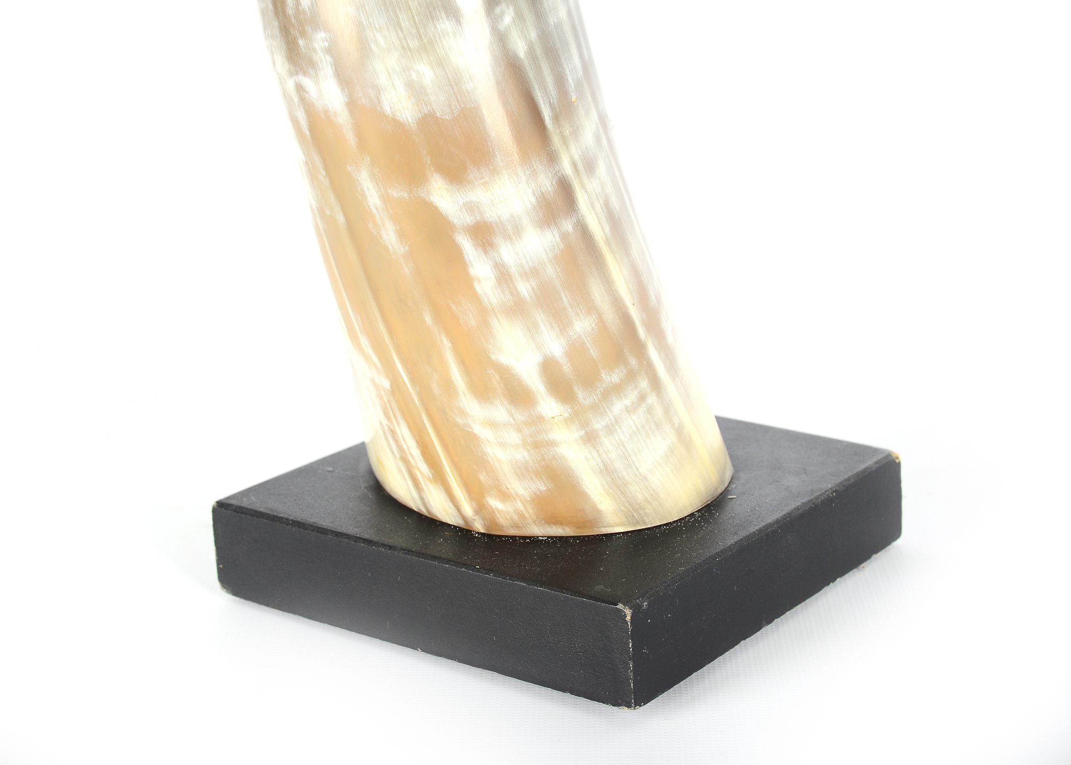 Pair Large Horn Table Ornaments