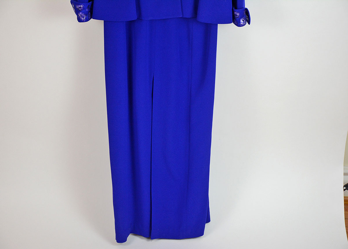 Vintage Purple Sequin Dress and Jacket