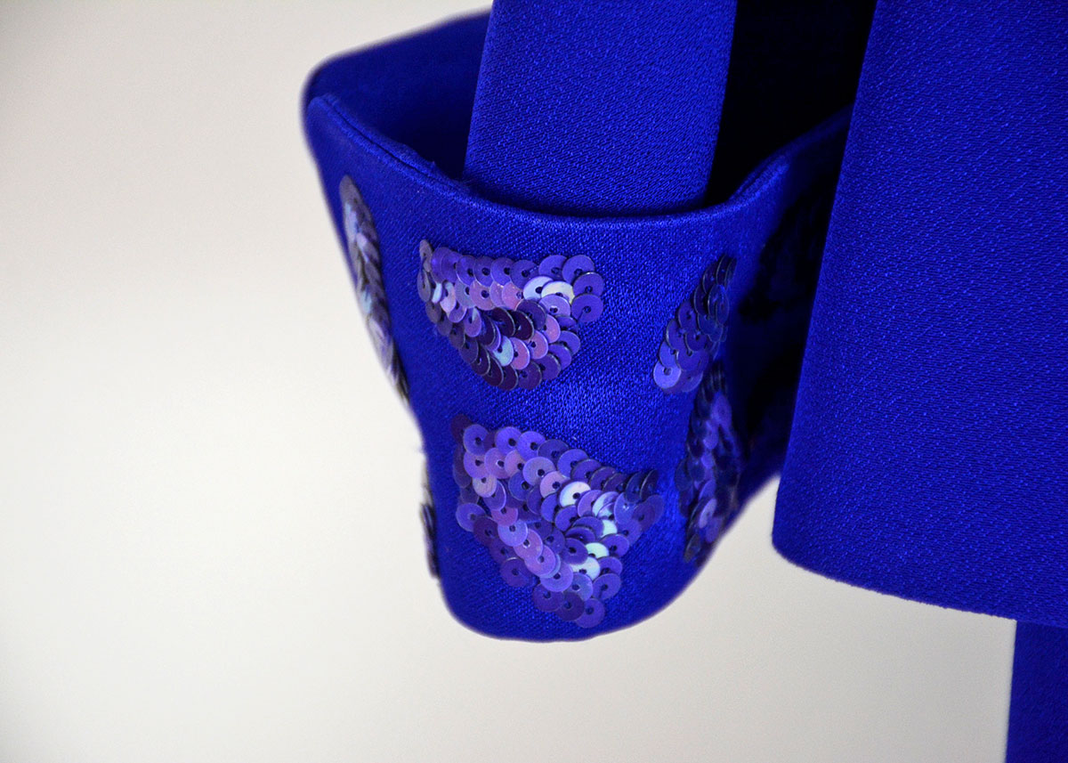 Vintage Purple Sequin Dress and Jacket