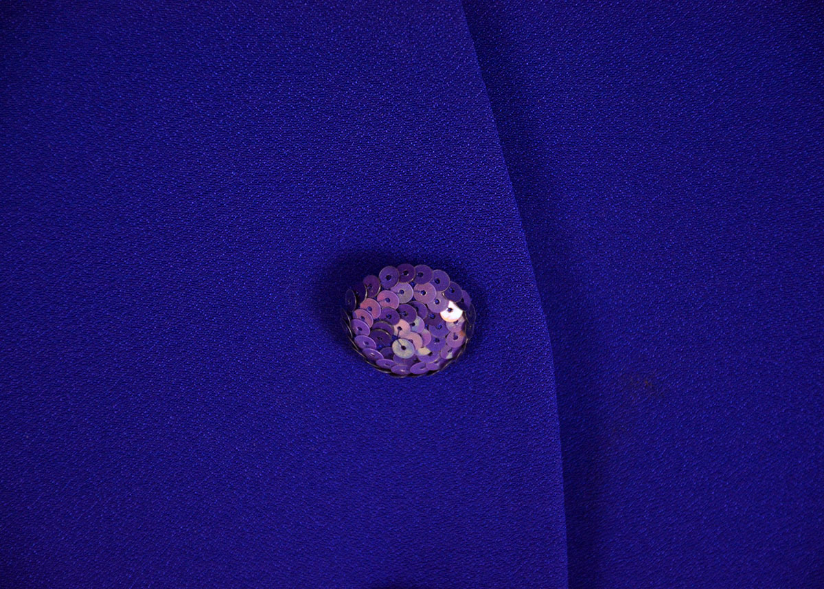 Vintage Purple Sequin Dress and Jacket