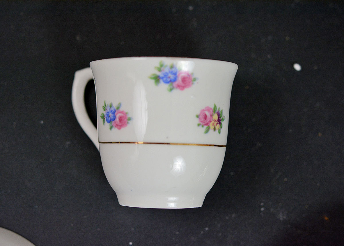 Various Teacups, Saucers, and Serving Pieces