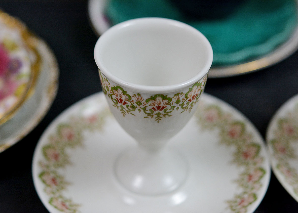 Various Teacups, Saucers, and Serving Pieces
