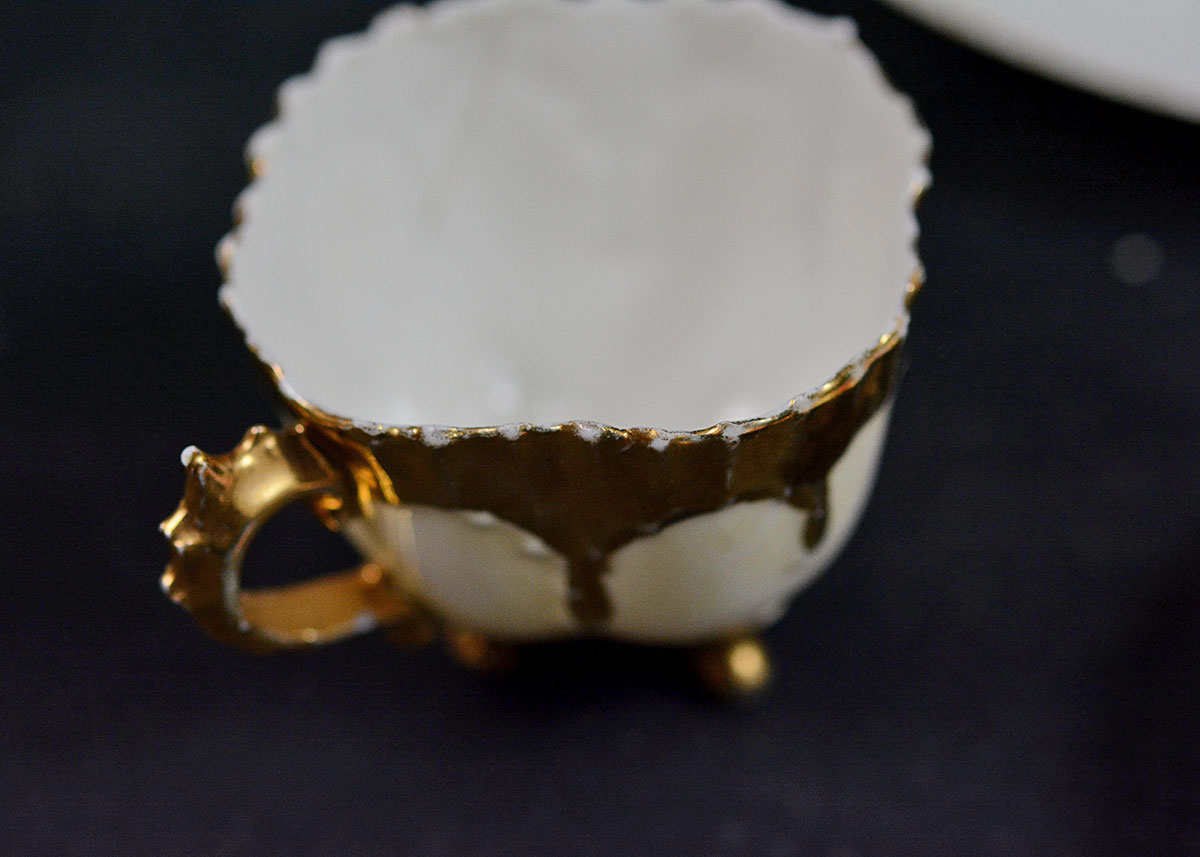 Various Teacups, Saucers, and Serving Pieces