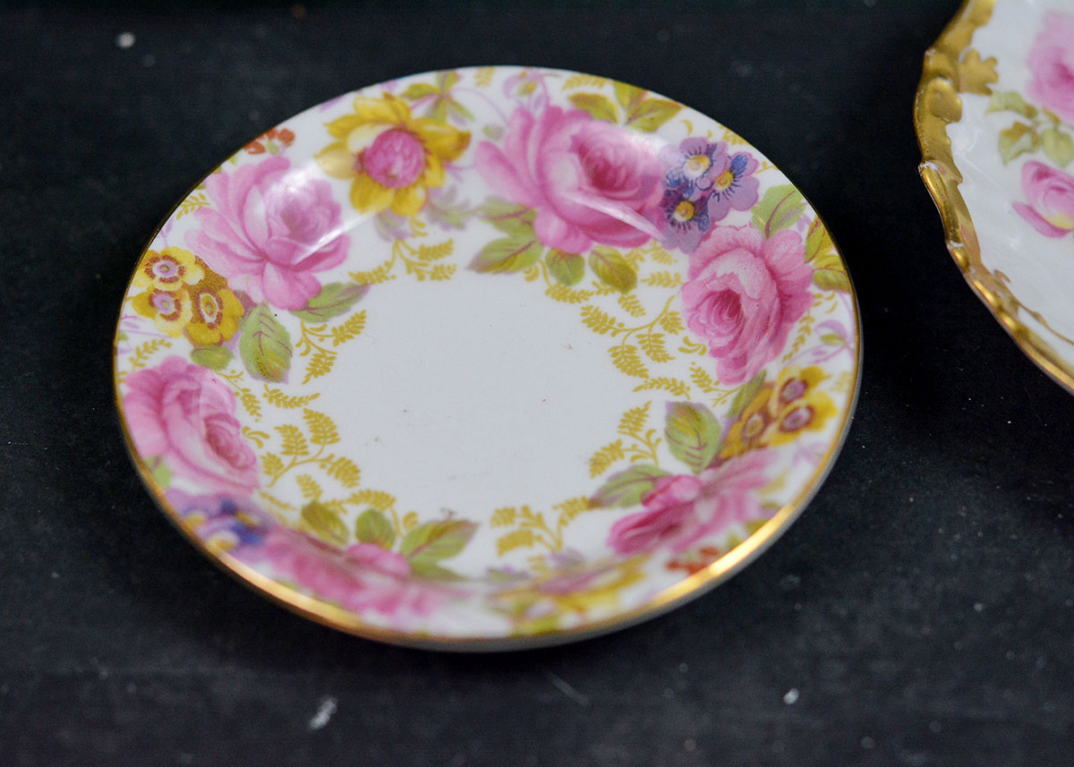 Various Teacups, Saucers, and Serving Pieces