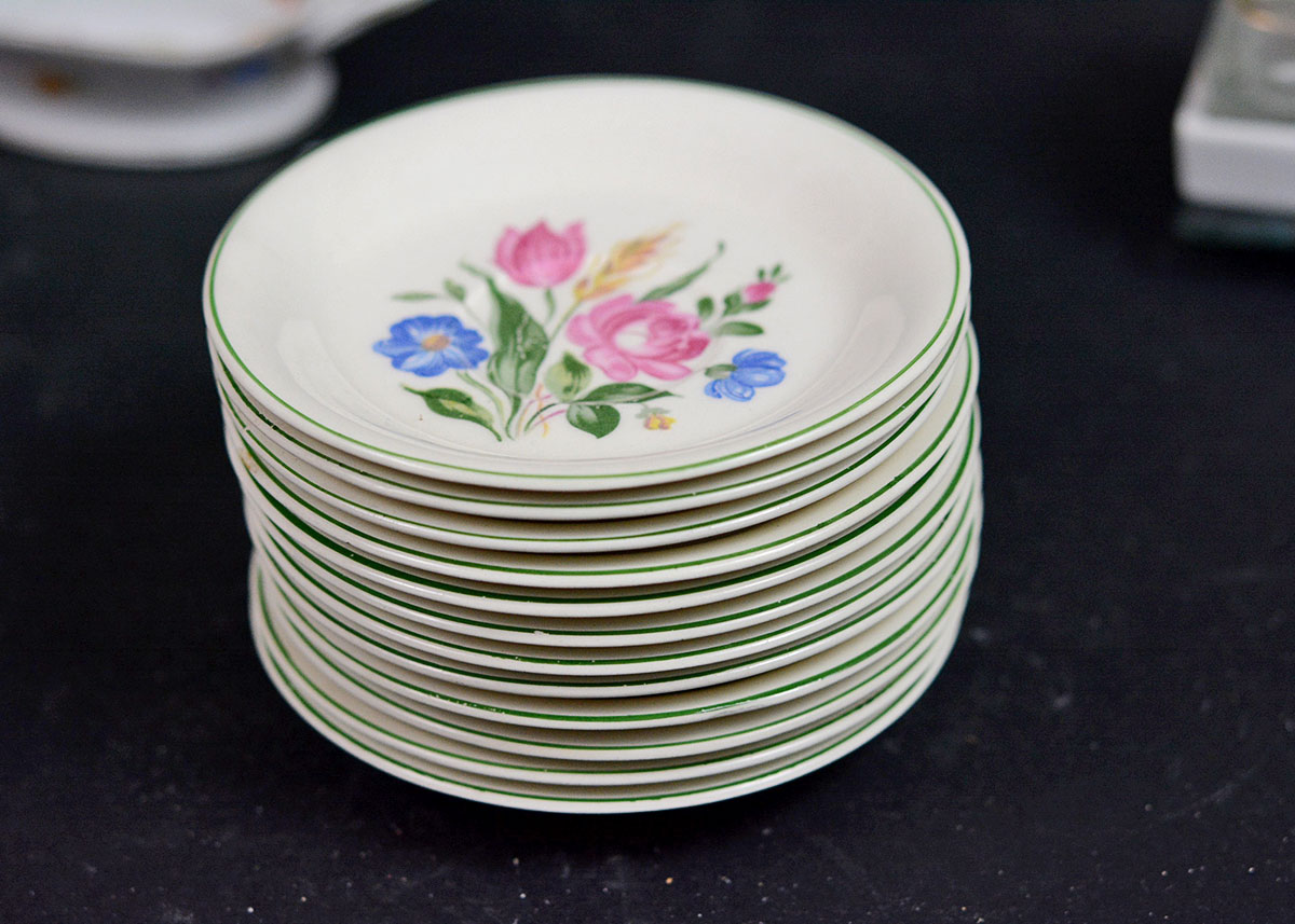 Various Teacups, Saucers, and Serving Pieces