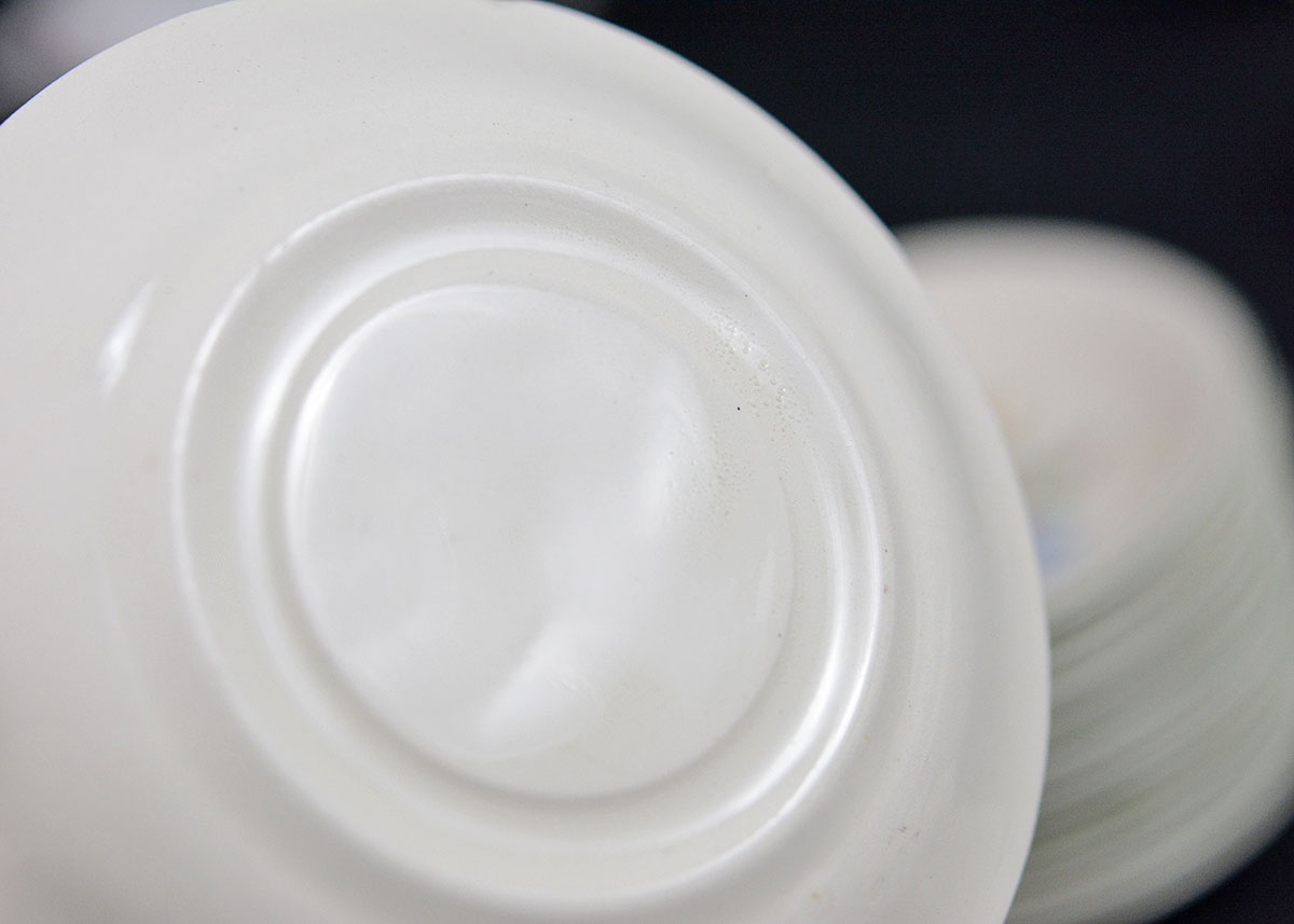 Various Teacups, Saucers, and Serving Pieces