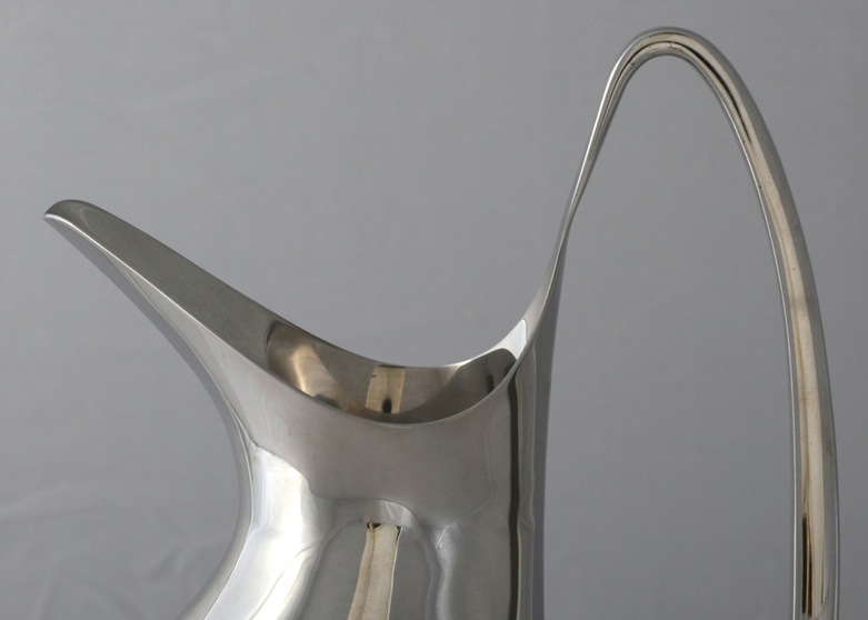 George Jensen and Henning Koppel Polished Steel Pitcher
