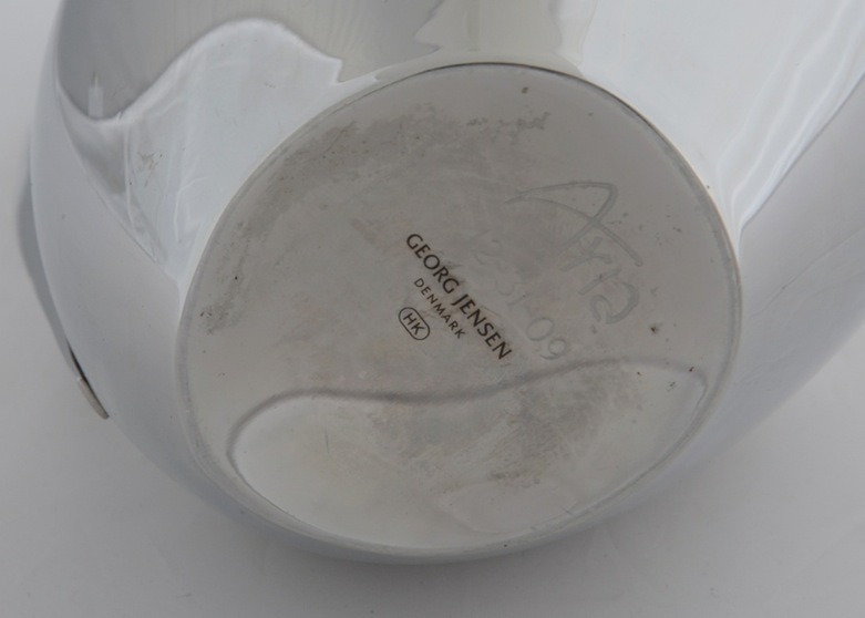 George Jensen and Henning Koppel Polished Steel Pitcher