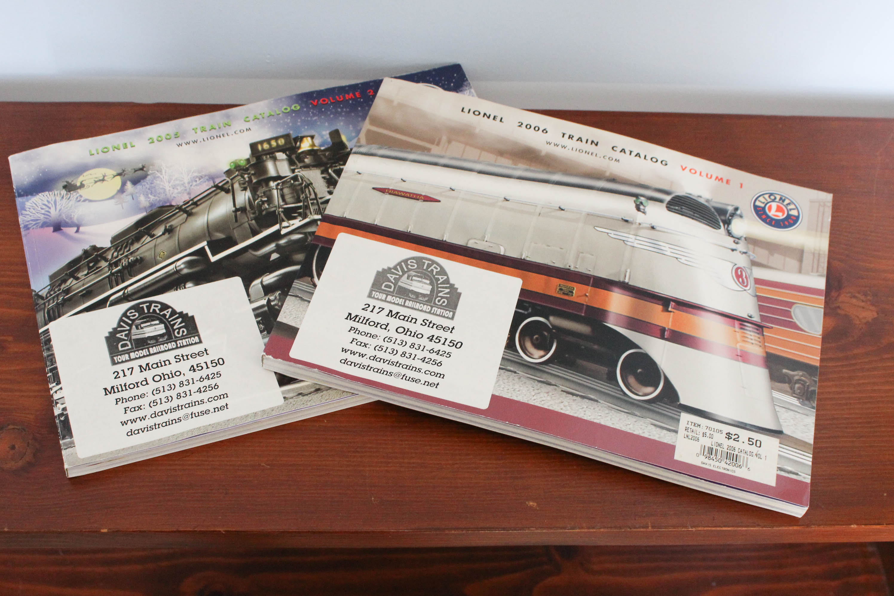 Collection of Lionel Train Books and Catalogs