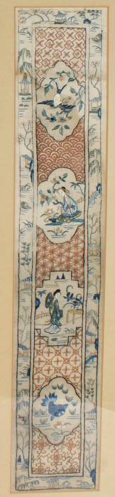 Chinese Framed Embroidered Panels