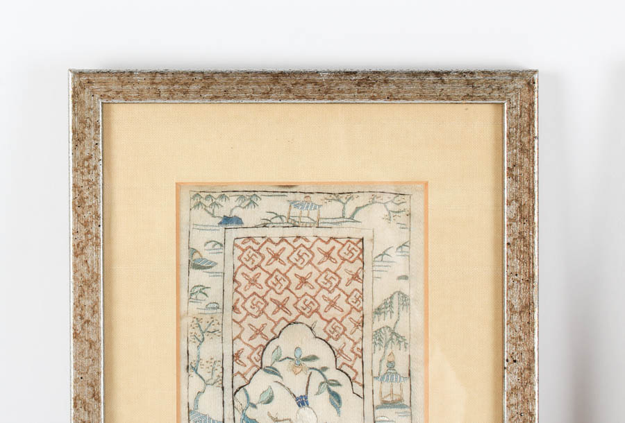 Chinese Framed Embroidered Panels