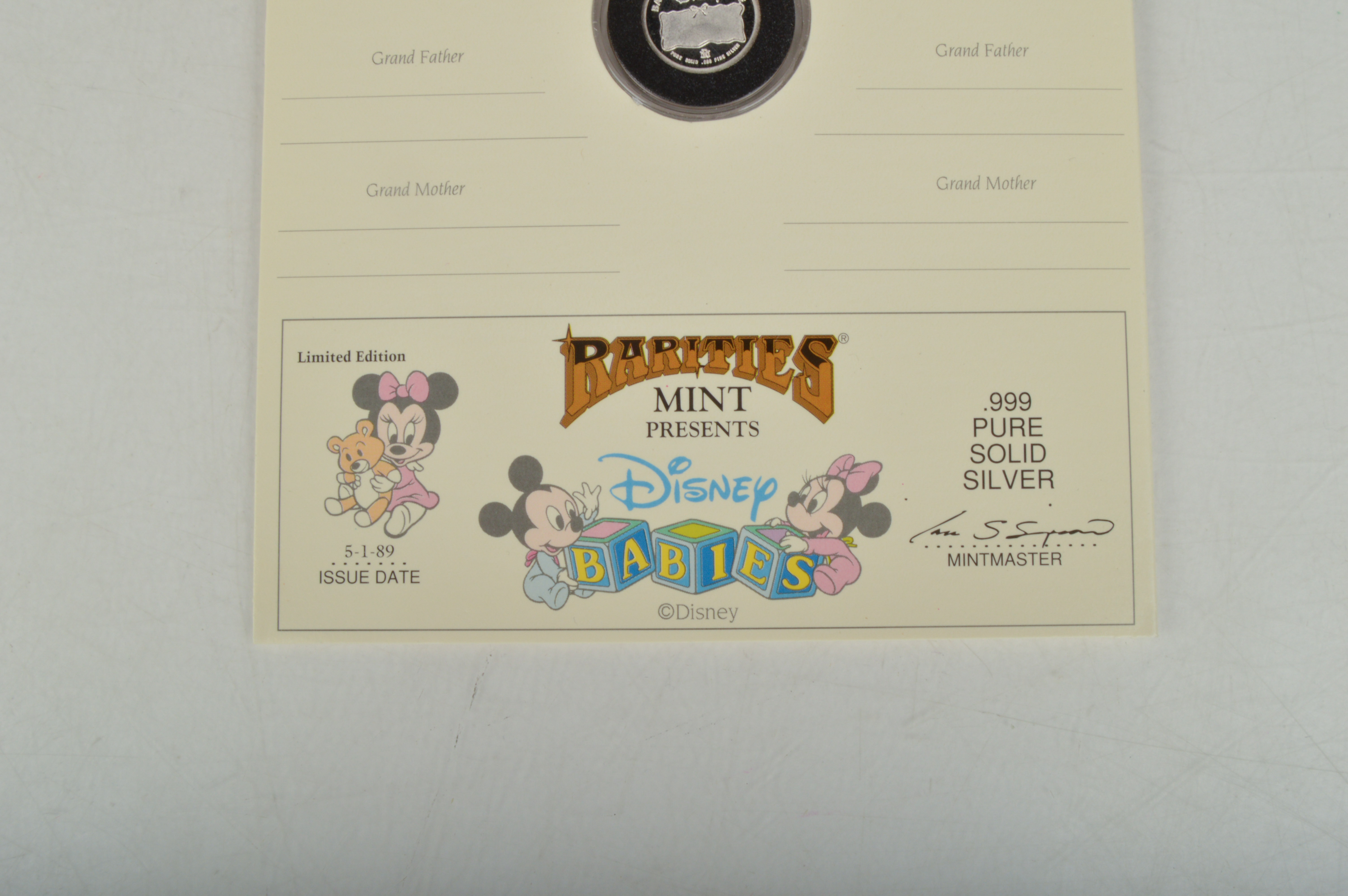 Rarities Mint Limited Edition Disney Coins