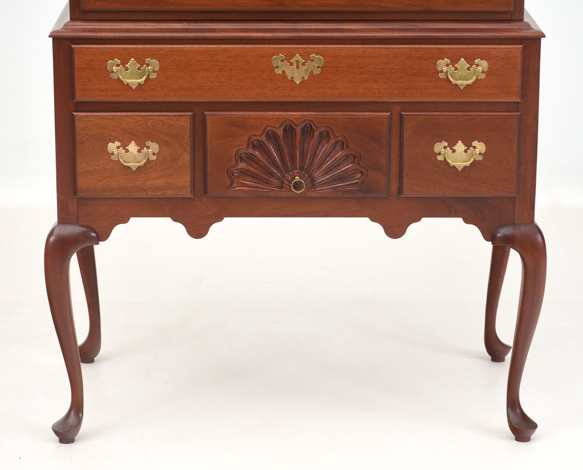 The Bartley Collection Queen Anne Style Mahogany Highboy