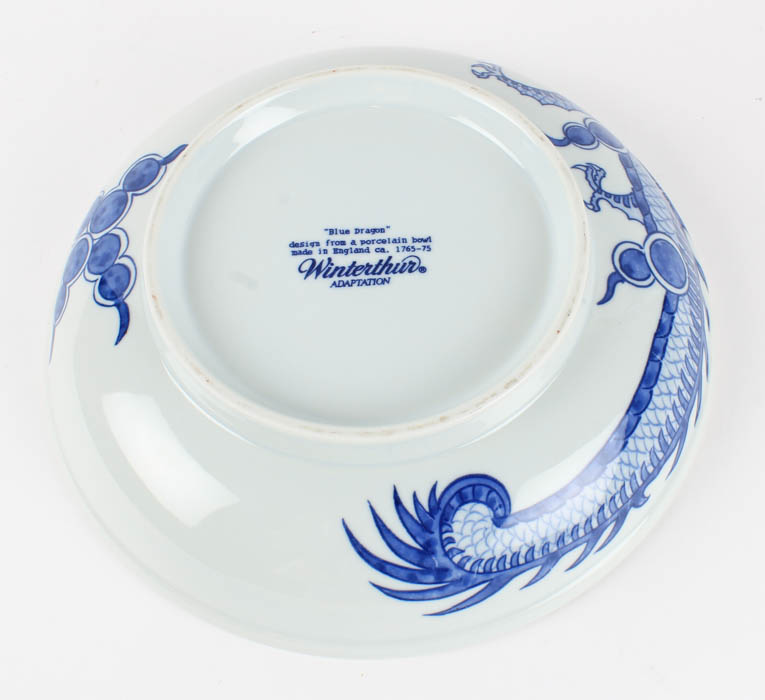 Blue and White Ceramic Decor and Tableware Featuring Mottadeh