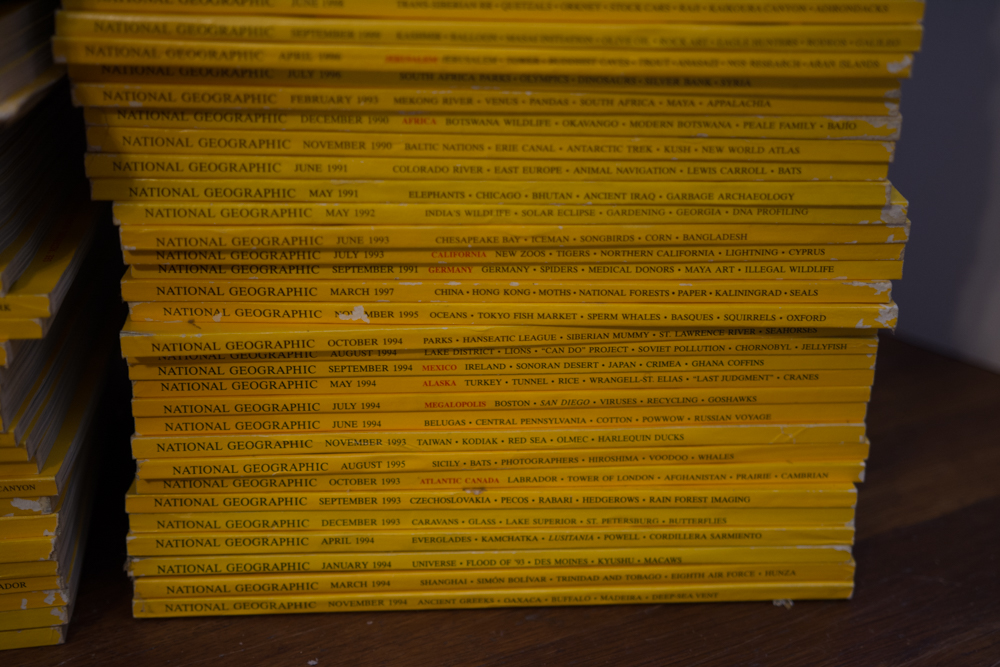Collection of 1990's National Geographic Magazines