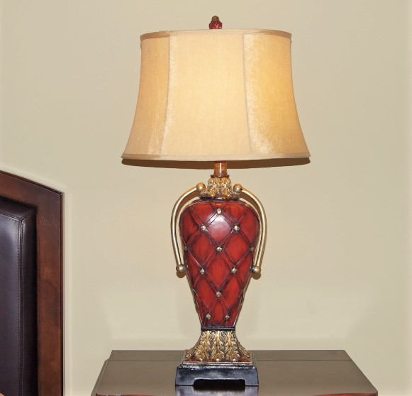 Red and Gold Table Lamp