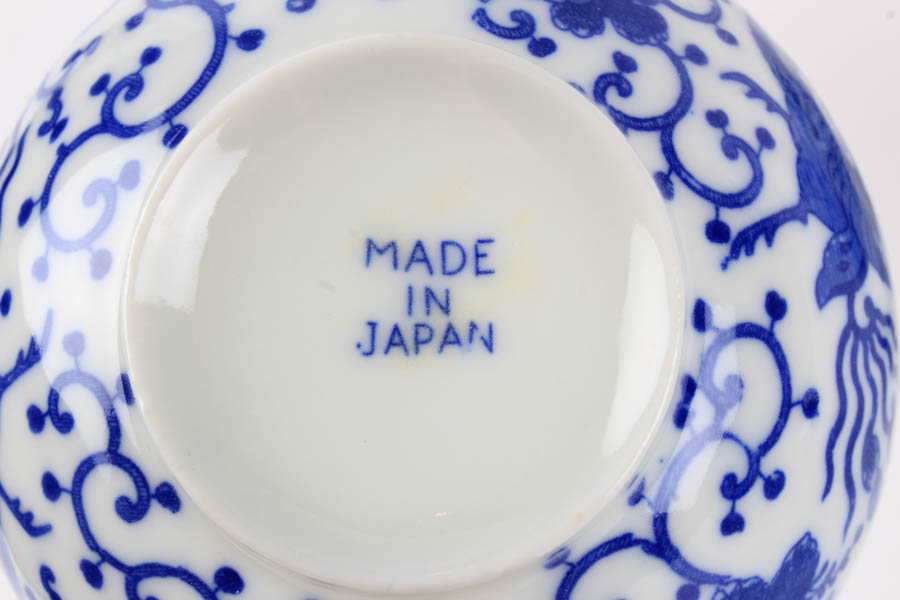 Assortment of Blue and White Ceramic Pieces