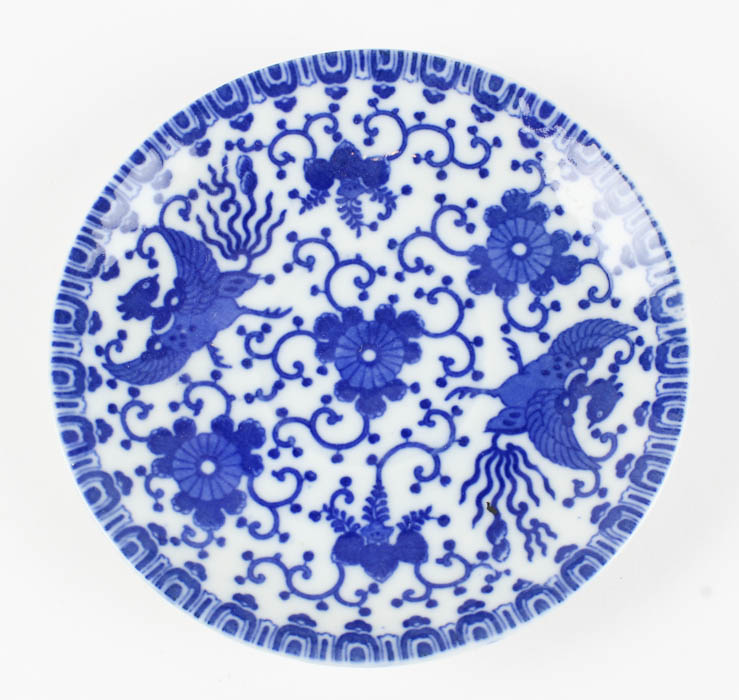 Assortment of Blue and White Ceramic Pieces