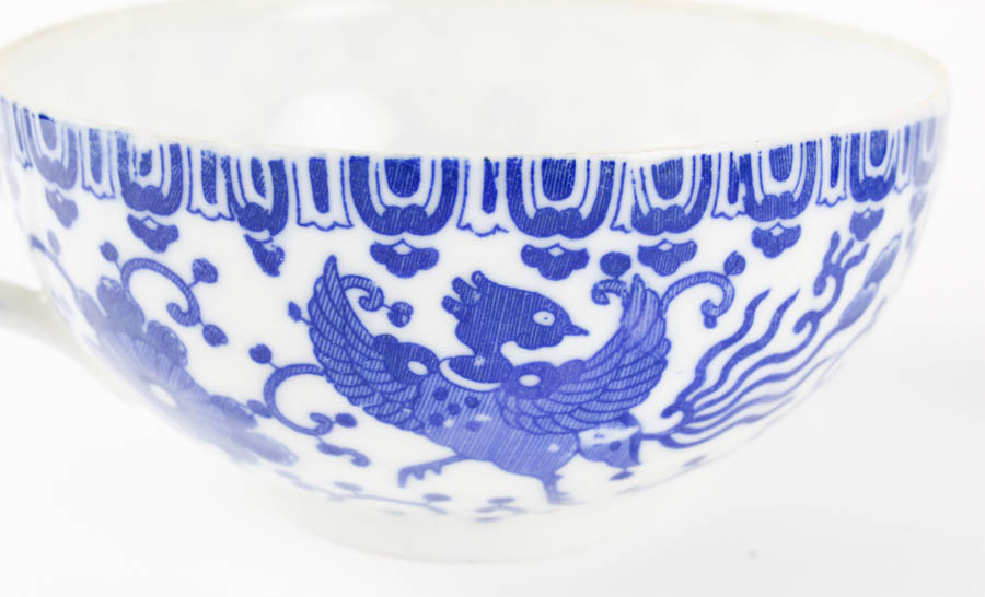 Assortment of Blue and White Ceramic Pieces