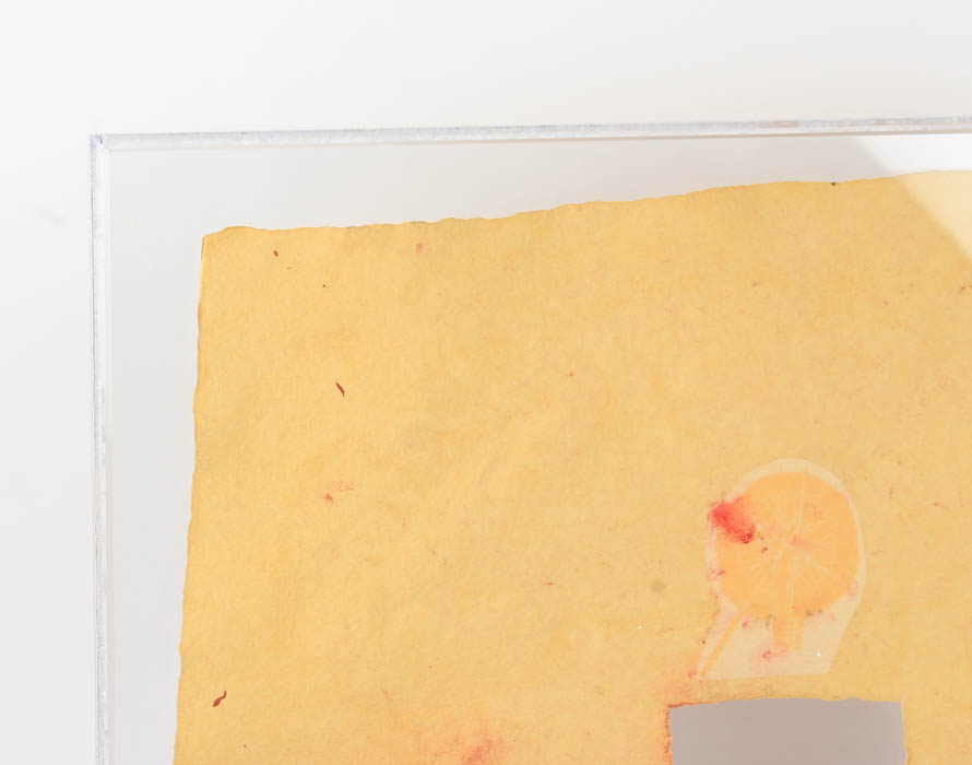 Robert Rauschenberg Handmade Paper with Collage "Bit"