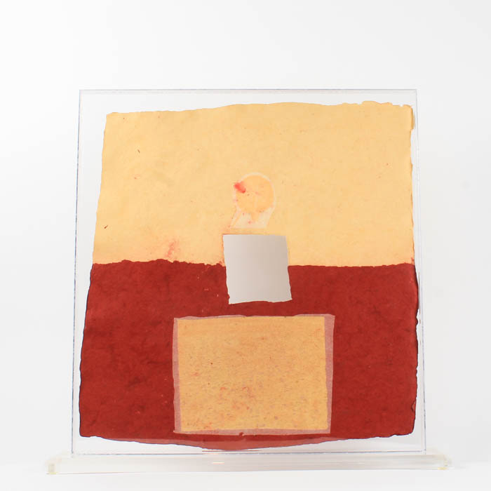 Robert Rauschenberg Handmade Paper with Collage "Bit"