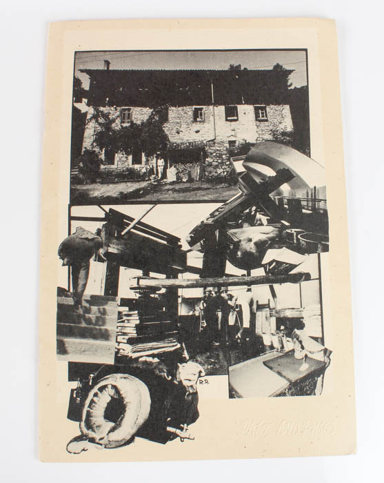 Robert Rauschenberg Handmade Paper with Collage "Bit"