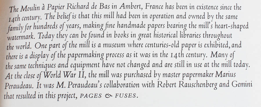 Robert Rauschenberg Handmade Paper with Collage "Bit"