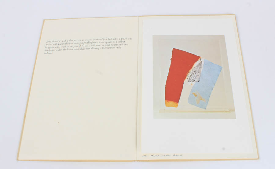 Robert Rauschenberg Handmade Paper with Collage "Bit"