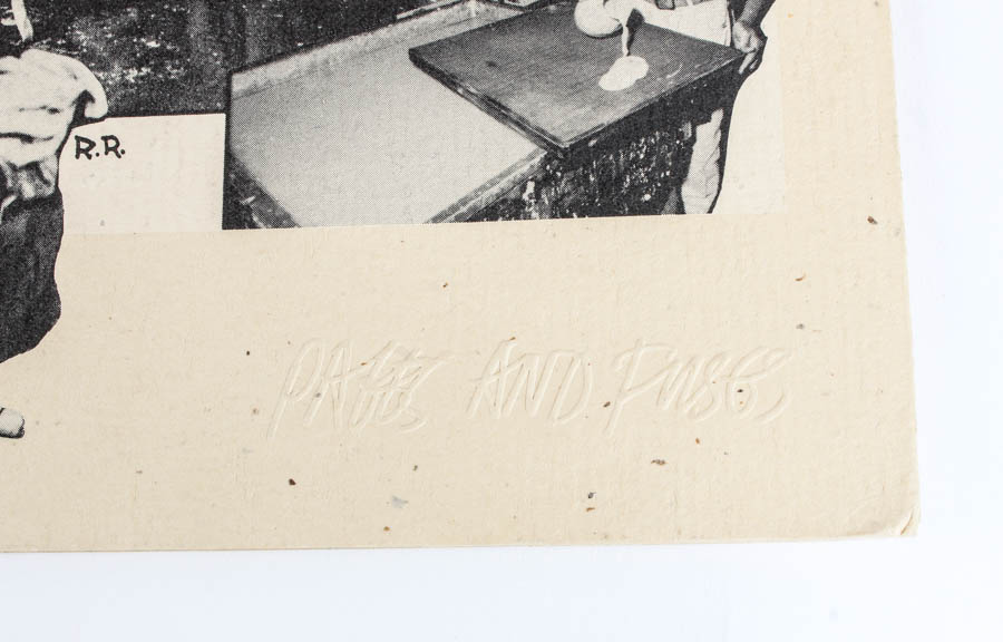 Robert Rauschenberg Handmade Paper with Collage "Bit"