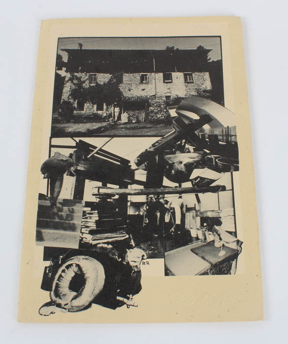 Robert Rauschenberg Handmade Paper with Collage "Bit"