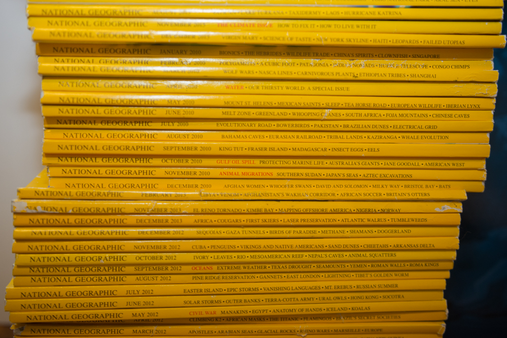 Collection of 2010's National Geographic Magazines