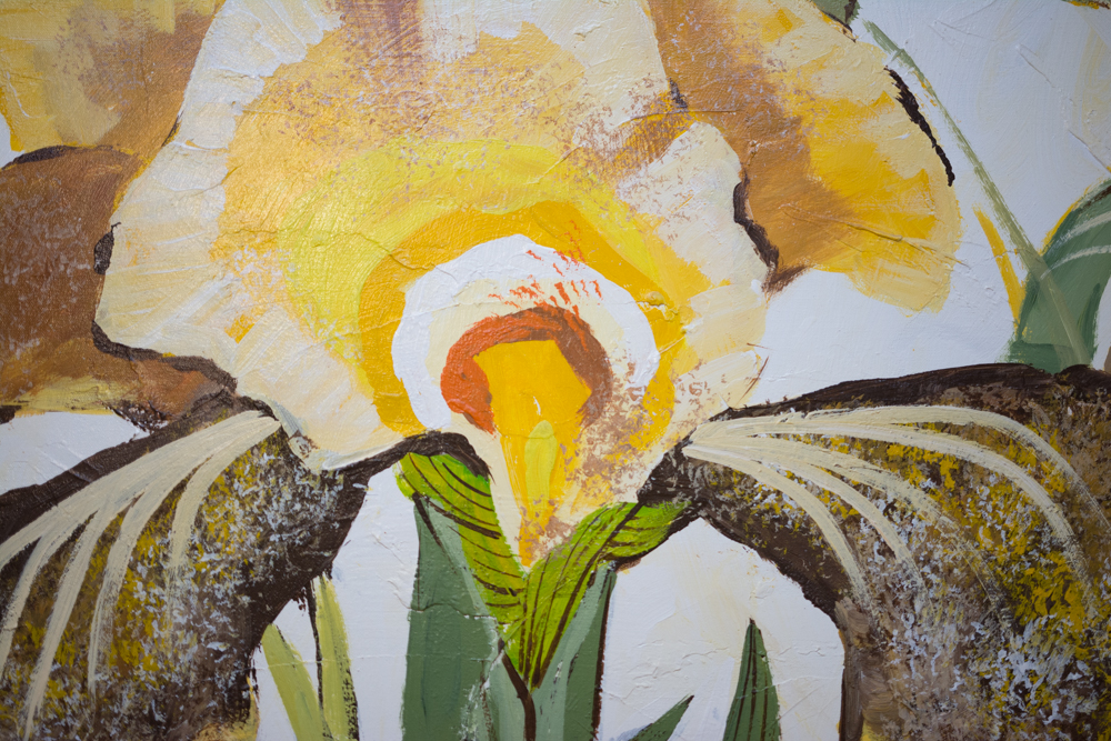 Original Acrylic on Canvas Floral Painting