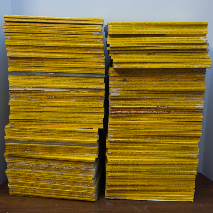 Collection of 1980s National Geographic Magazines