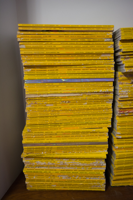 Collection of 1980s National Geographic Magazines