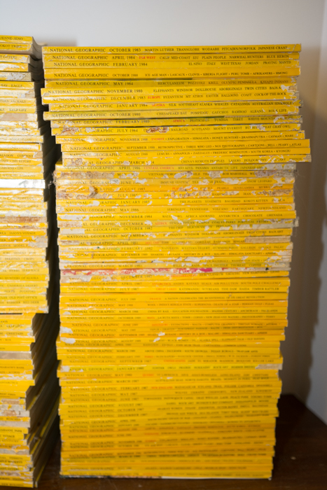Collection of 1980s National Geographic Magazines