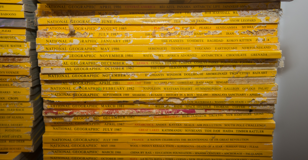Collection of 1980s National Geographic Magazines