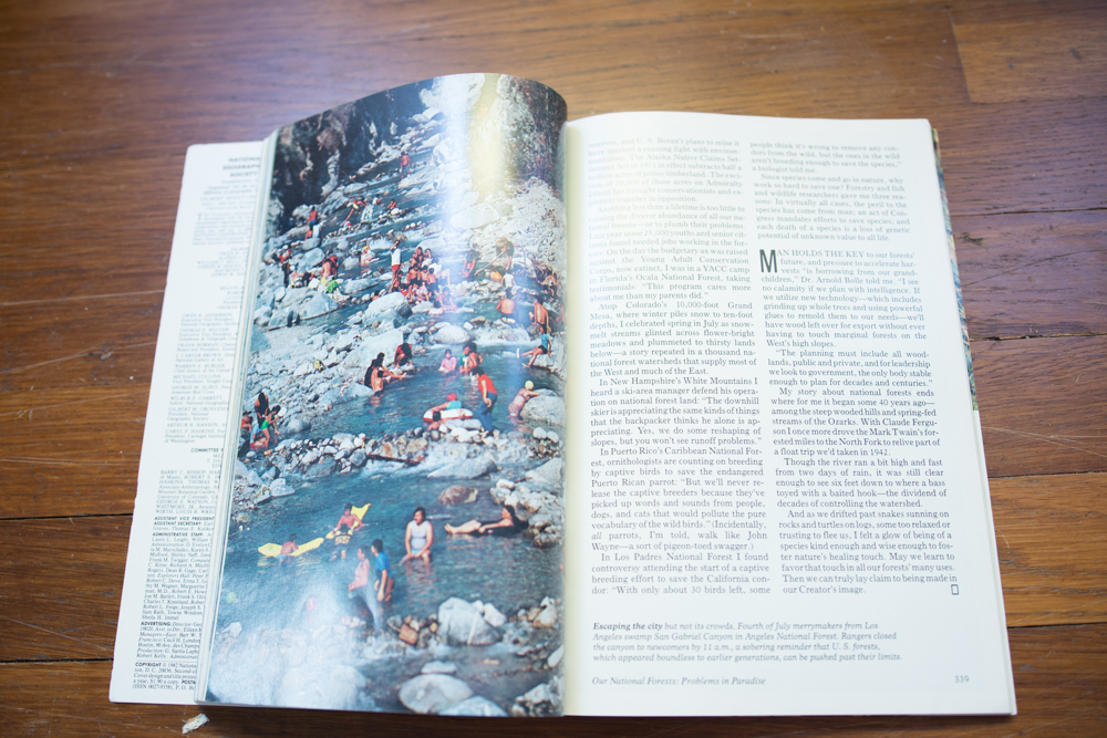 Collection of 1980s National Geographic Magazines