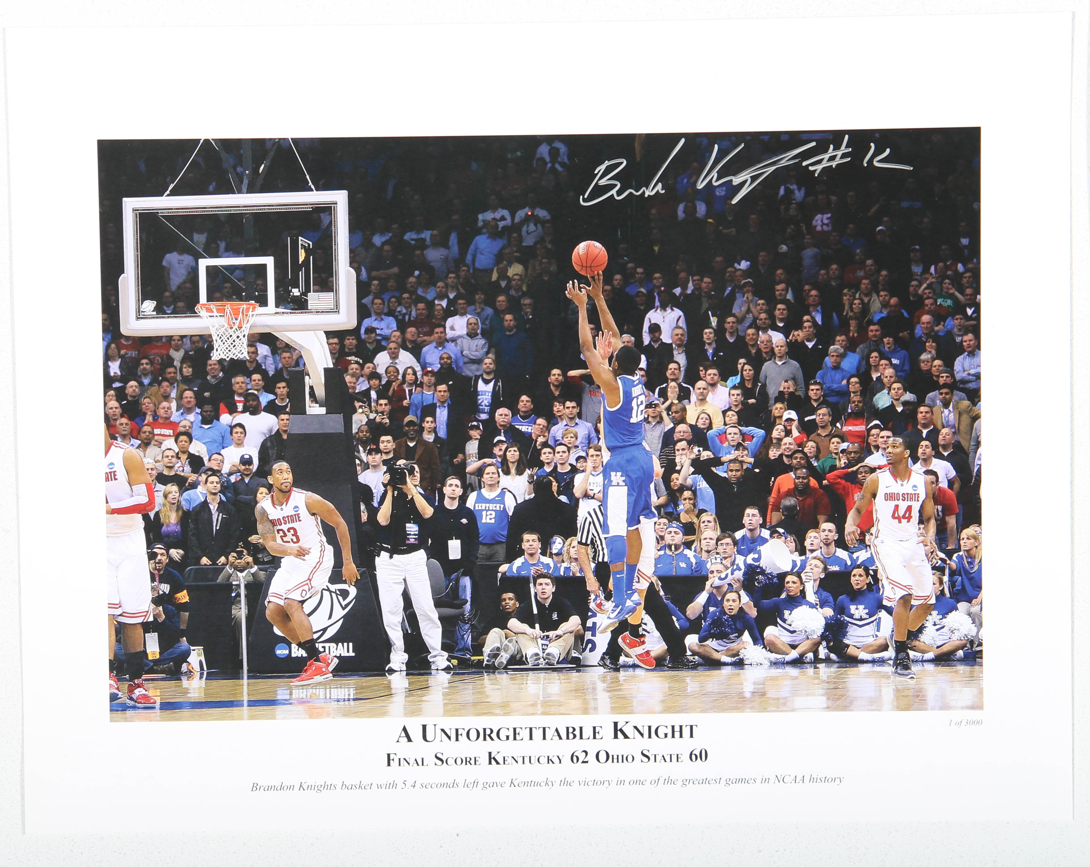 Duo of Limited Edition Autographed UK Wildcat Offset Lithographs